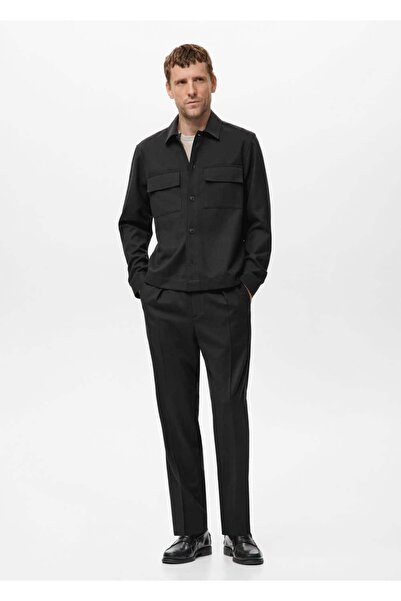 MANGO Man Cepli flanel gömlek ceket