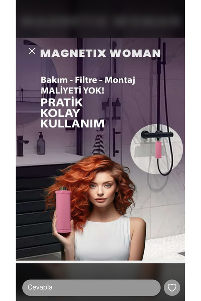 Magnetix Manyetik Kireç Önleyici Magnetix Woman kireç önleyici duş filtresi