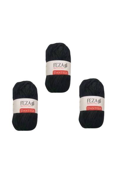 FEZA GROUP Self Patterned Yarndantela Hand Knitting Yarn, 50 Gr, 200 m (3Pcs)