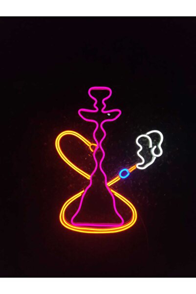 sihirli tabela Nargile Neon Led Tabela Dekoratif Aydınlatma(50x35cm)