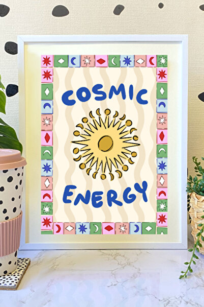 Hello Melody Design Εκτύπωση από τη συλλογή εκτυπωμάτων «COSMIC ENERGY» - Λευ...