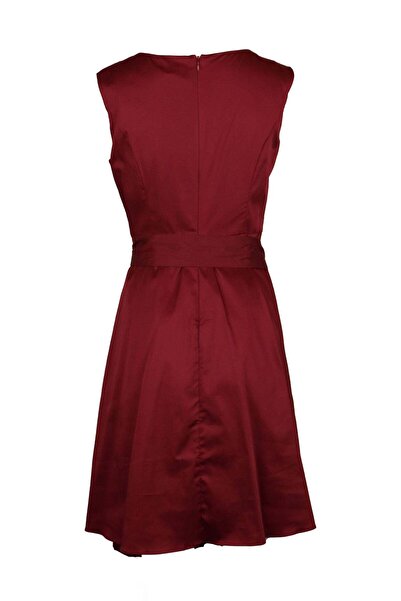 Vero Moda Victory Dark Red Dress - M, Dark Red, Polyester 100%