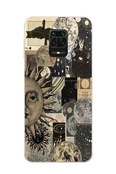 Elorakılıf Xiaomi Redmi Note 9 Pro Uyumlu Baskılı Yumuşak Silikon Şeffaf Tele...