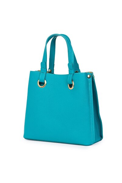 myOwn Women's handbag made of genuine leather Ilona turquoise
