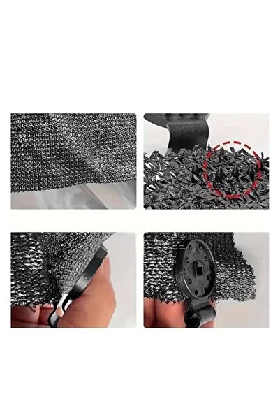 OEM Cleme de Suport Negre pentru Panza de Umbrire Ø3.5cm - 10buc