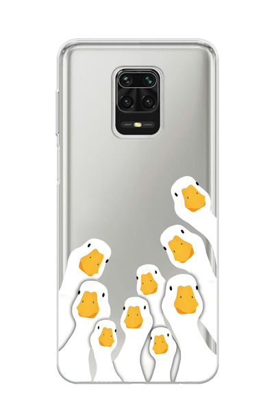 Elorakılıf Xiaomi Redmi Note 9 Pro Uyumlu Baskılı Yumuşak Silikon Şeffaf Tele...