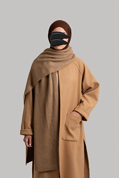 Emare Πλεκτό Φουλάρι - Καφέ