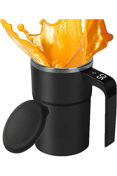 TERRION كوب خلط كهربائي - كوب قهوة قابل لإعادة الشحن مع تحريك تلقائي وشاشة LC...