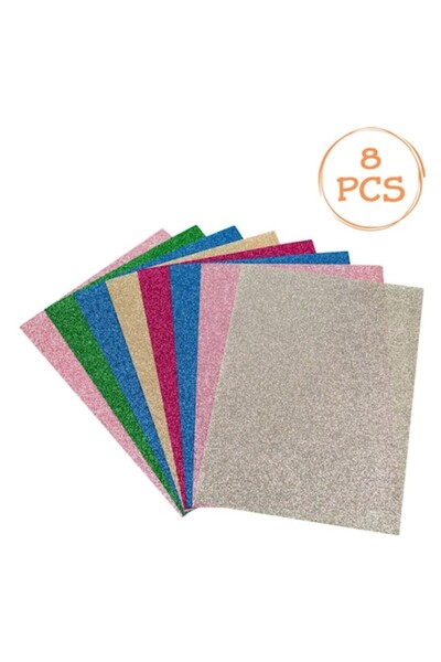 OEM Set de foi colorate A4, material nețesut, sclipici, 80 g/m², multicolor, ...