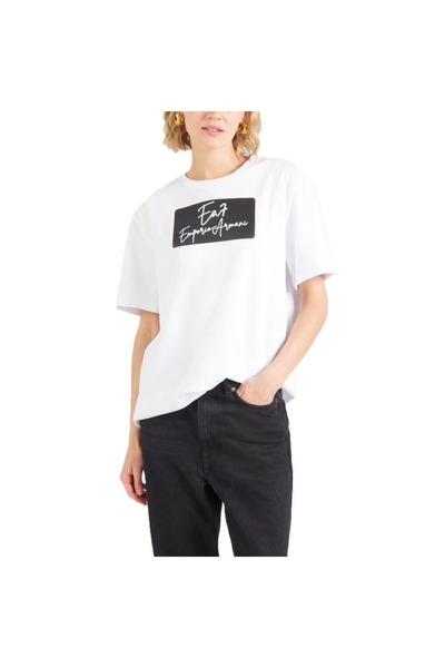 EA7 Tricou TRAIN LOGO SERIES W TEE SS BOX LOGO CROSSOVER Femei
