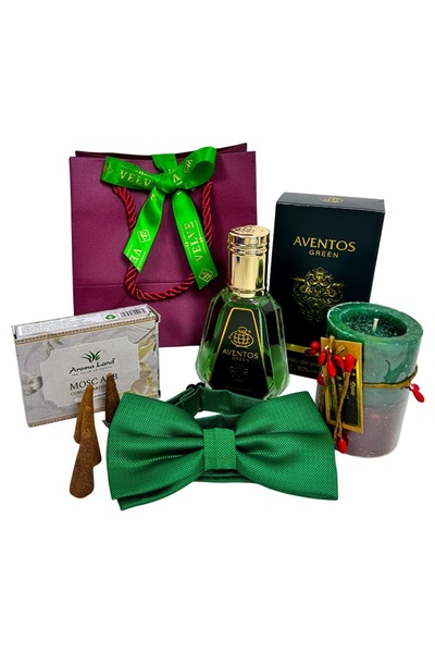 velve Pachet Elegant Christmas,pentru barbati,cu parfum,lumanare festiva,conu...