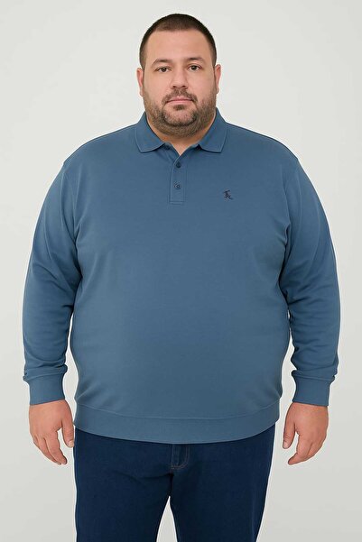 ANATOLIATEKSTILE Bluză Polo Bărbați Mâneca Lungă – Stil Casual-Elegant, Big Size