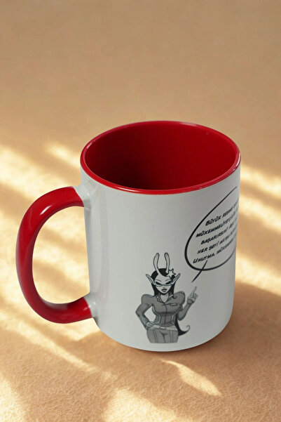 Ahinur Mutfak Virgo Zodiac Mug Cup |   Porcelain Mug Special for Zodiac Signs |   Red Inner Color Gift Mug |   Astrological t