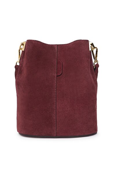 myOwn Women's suede bag Milena, bordeaux