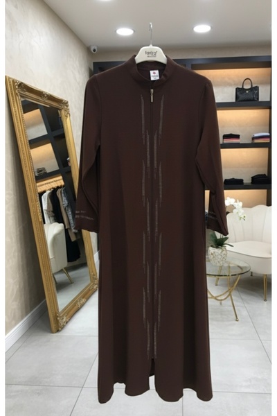 fariza tekstil Taş detaylı aerobin ferace