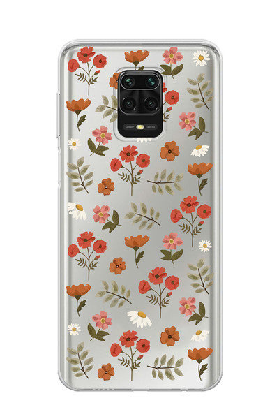 Elorakılıf Xiaomi Redmi Note 9 Pro Uyumlu Baskılı Yumuşak Silikon Şeffaf Tele...