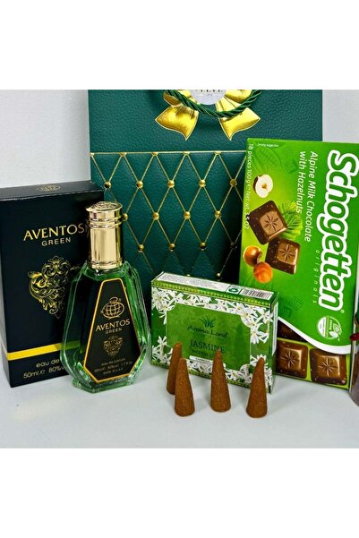 velve Πακέτο Christmas Green Deluxe, για άνδρες, άρωμα, εορταστικό κερί, σοκολάτα, αρωματικά χωνάκια