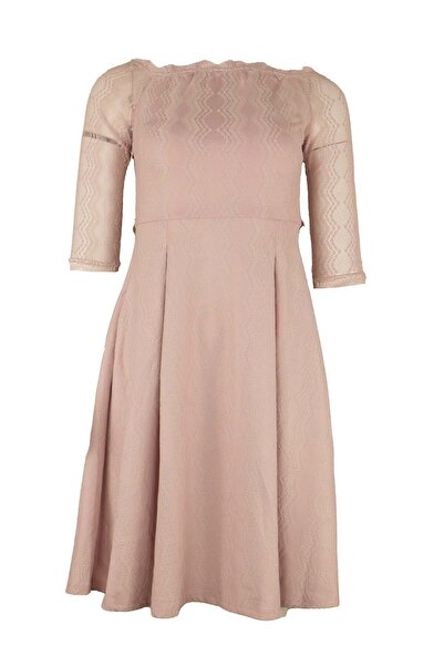 ONLY Rochie Jill A-Line roz - S, roz, nailon 87% spandex 13%