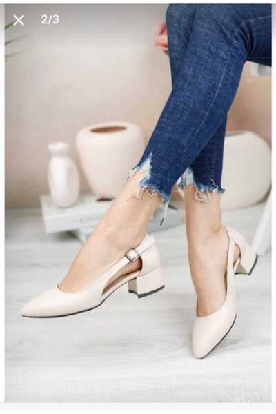 Henne Open-Toe Buckle Shoes with Heels