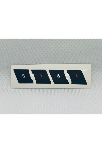 Audi A4 B6 - B7 Compatible Door Keypad Repair Kit from 2001-2008 Is a Sticker Label.