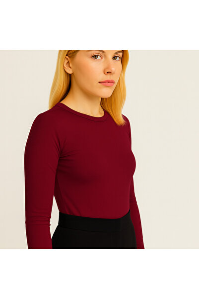 RABTEKS Soft Touch Women's Black Round Neck Flexible Casual Blouse