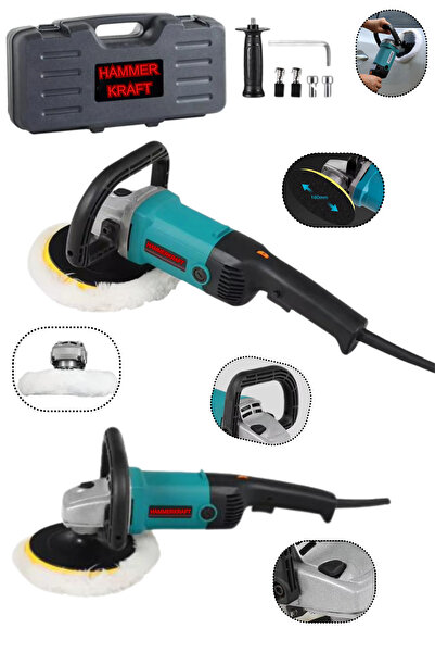 HAMMERKRAFT Alman Teknoloji Profosyonel 1400W 6 Kademe Devir Ayarlı Pasta Cil...