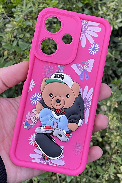 CEPSTOK Infinix Hot 30 Case Anti-Shock Silicone Cover with Teddy Bear