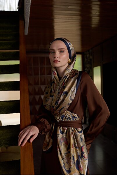 İpekhan Winter Bloom Indian Silk Shawl 5014