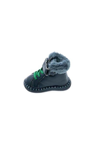 Apawwa First Steps Kids Boots, fur-lined, navy, 18 EU