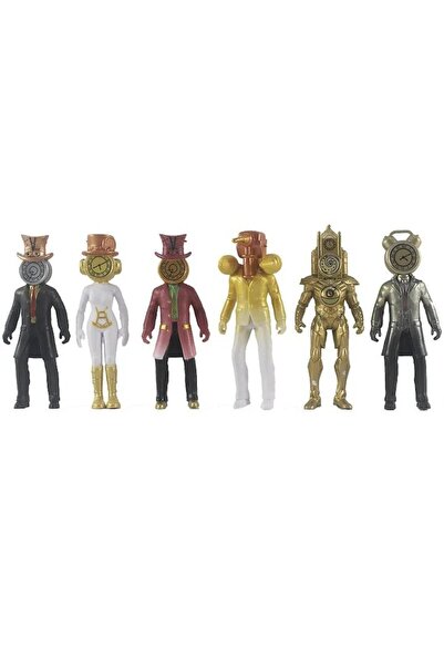 Skibidi Toilet Pack of 5 Series 3 Multiverse, - Figure & Surprise Cards, 7 cm