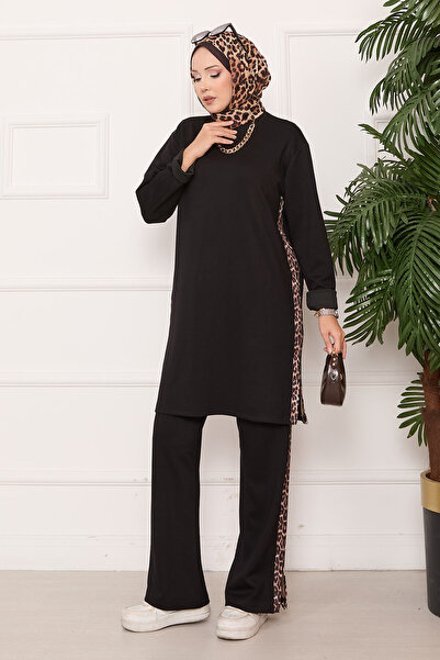 EBRUTESETTÜR Slit Soft Suit with Leopard Stripe