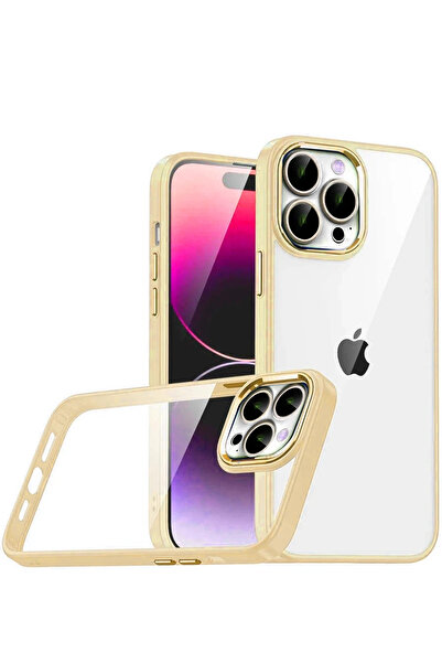 NewFace Lvsqvr Apple iPhone 15 Pro Max Silicone with Lens (214620) - Gold