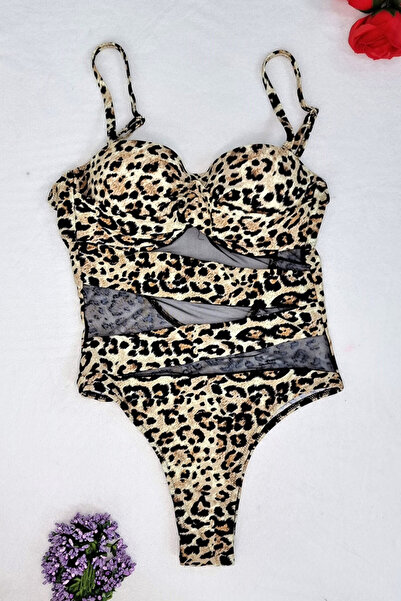 FashionForYou Costum de baie intreg Felicity animal print