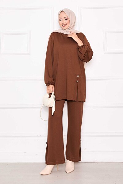 EBRUTESETTÜR Soft Suit with Button & Slit Detail