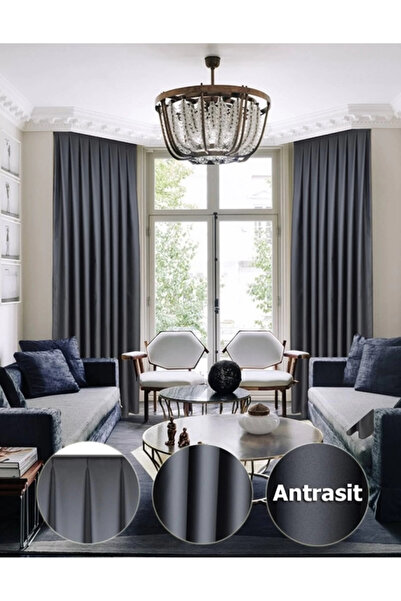 YS PERDE TASARIM Lüx Saten Blackout Karartma Güneşlik Perde Yüksek Kaliteli D...