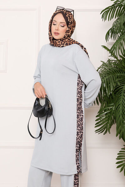 EBRUTESETTÜR Slit Soft Suit with Leopard Stripe