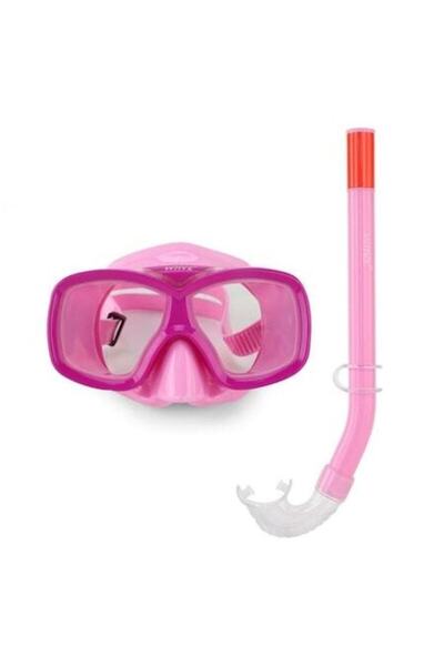 ANTBRO Set snorkeling pentru copii (6-12 ani) – Mască + Snorkel, Roz-Fuchsia