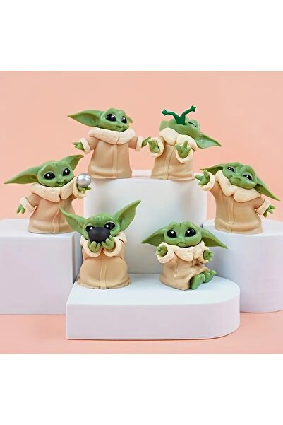 Hunga حرب النجوم - مجموعة شخصيات بيبي يودا المكونة من 6 قطع - جروغو