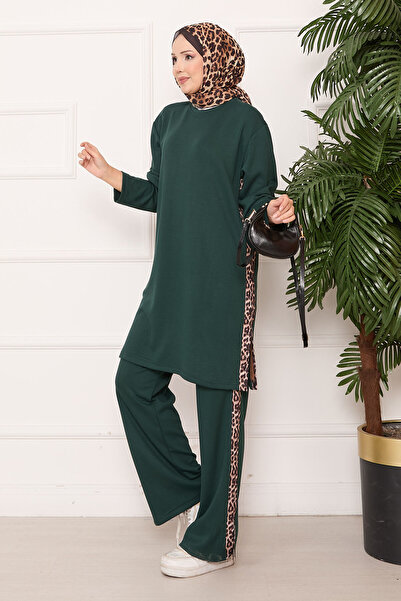 EBRUTESETTÜR Slit Soft Suit with Leopard Stripe