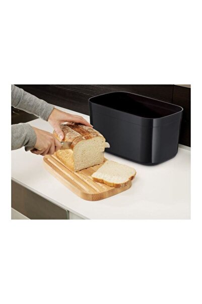 Joseph Joseph Bread Box with Black Chopping Lid H18 x W37 x D22cm -