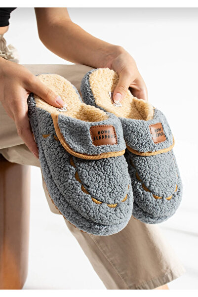 ALTUN TİCARET Women's Plush House Slippers Non-Slip Sole