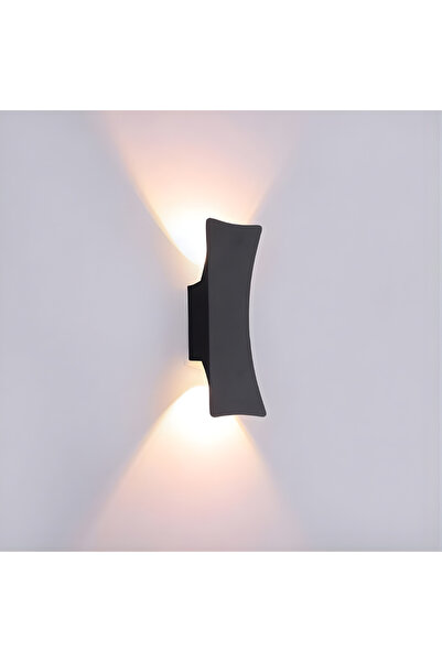 ETRONIK مصباح حائطي عصري خارجي مقاوم للماء برأسين LED مصباح حائطي بلمسة نهائية غير لامعة