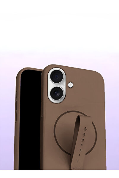 Wtech Apple iPhone 17 5G 2025 Invisible Magnetic Liquid Silicone Rotating Wristband Case Cover