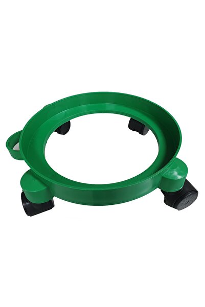 TP 1 قاعدة اسطوانة غاز بلاستيكية متحركة خضراء اللون