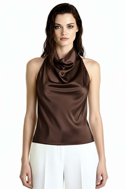 UTOPIAN Degaje Saten Bluz