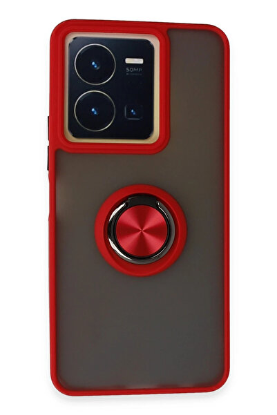 NewFace Lvsqvr Vivo Y36 Case Montreal Ringed Silicone Cover (212648) - Red