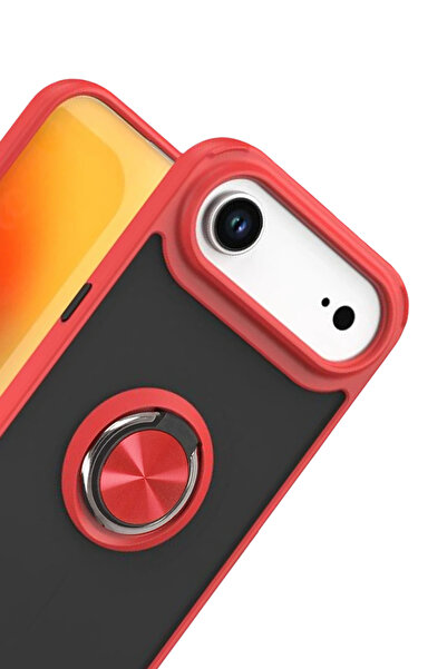 NewFace Lvsqvr Apple iPhone 17 Air Montreal Ringed Silicone Cover (214427) - Red