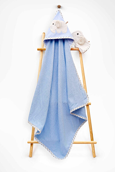 Babyline Aş 100% Cotton Baby Towel Ksl Elephant Embroidered-676