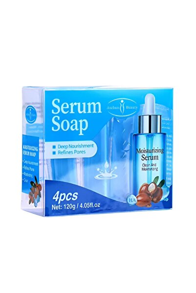 Aichun Beauty صابون سيروم للتغذية العميقة وتنقية المسام مع سيروم مرطب 4 قطع /...