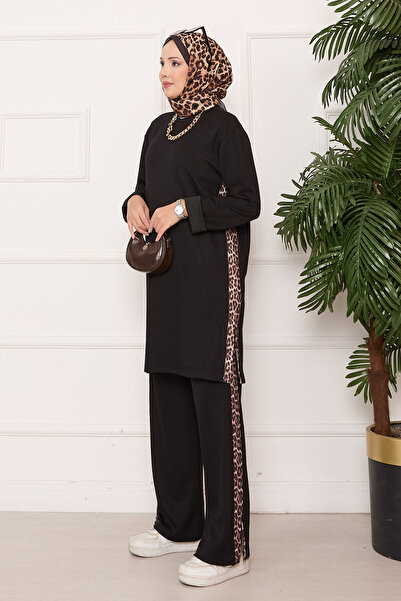 EBRUTESETTÜR Slit Soft Suit with Leopard Stripe